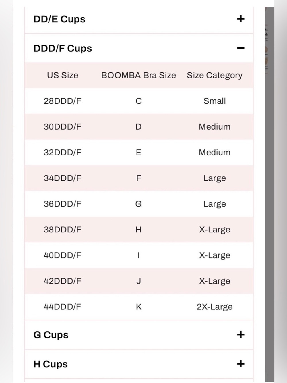 BOOMBA Demi Boost Inserts in Beige Tone, Size F - Picture 9 of 13